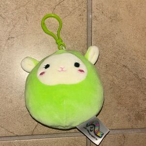 Squishmallow Green Plush Keychain
